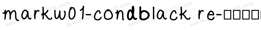 markw01-condblack re字体转换